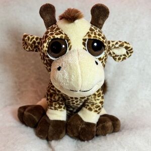 13" Plush/ Stuffed Giraffe Big Eyes Cheetah Print The Petting Zoo Vintage 1994